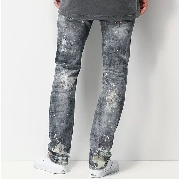 Dript Denim Paint Splatter Jeans